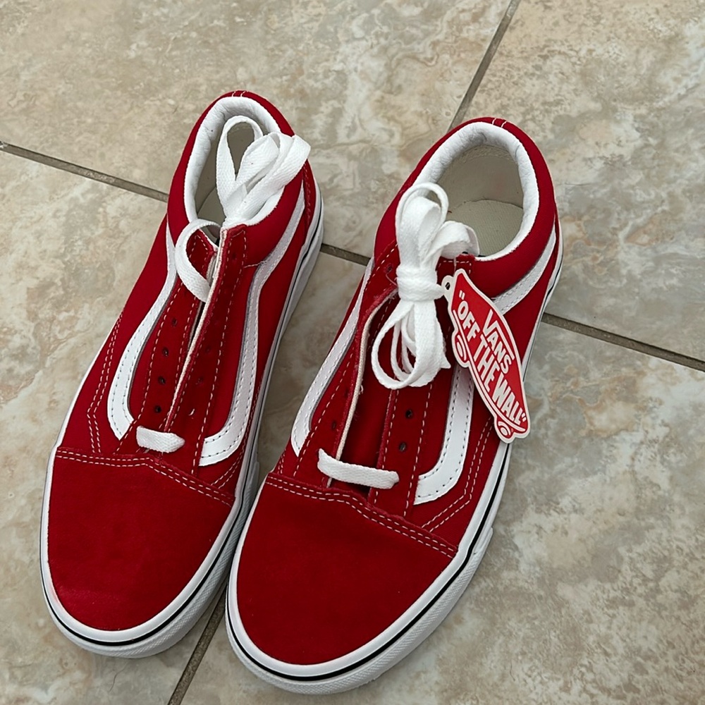Brand New Red Old Skool Vans